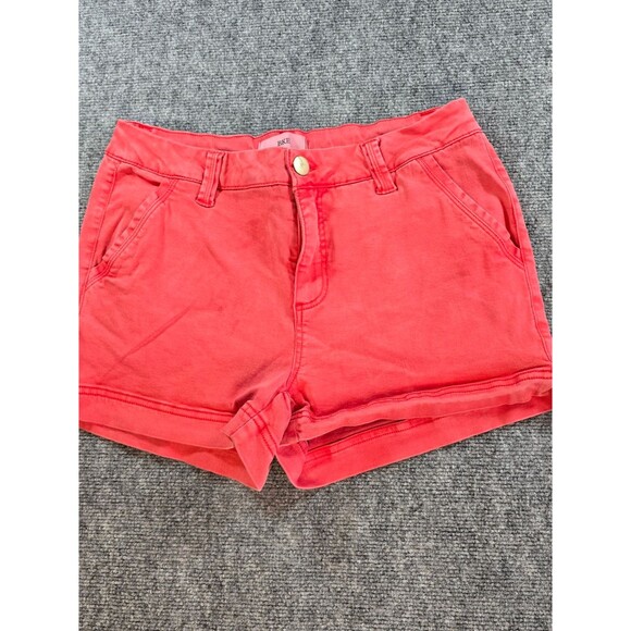 BKE Pants - BKE High Waist Denim Shorts Womens 29 Coral Roll Hem Buckle Jean Shorts